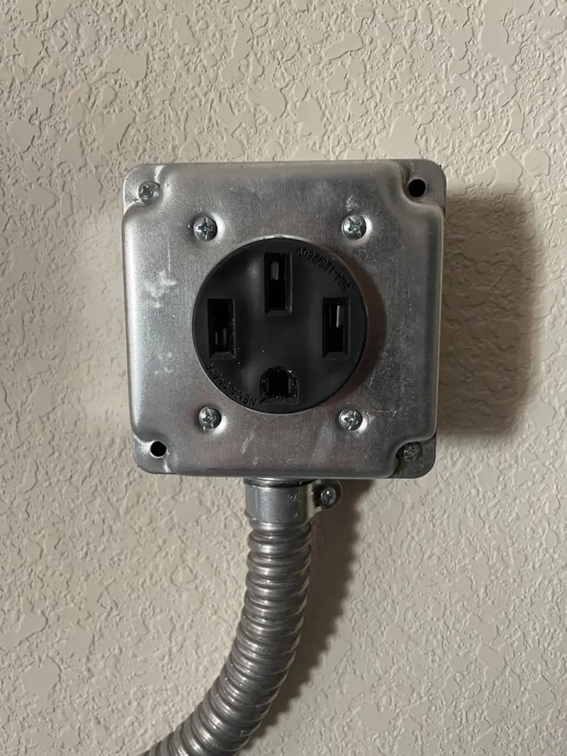 NEMA 14-50 outlet installed for Smart Home Electrical in Snoqualmie